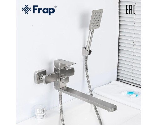 Смеситель для ванны Frap H802 F22802 универсальный Нержавеющая сталь
