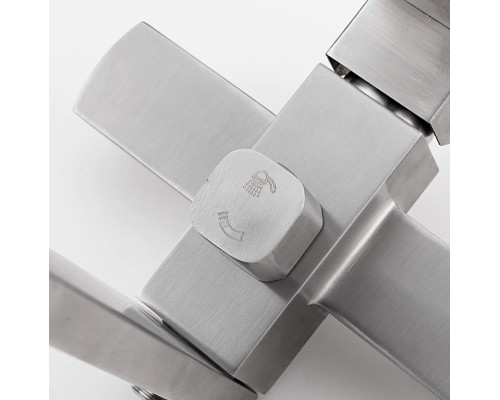 Смеситель для ванны Frap H802 F22802 универсальный Нержавеющая сталь