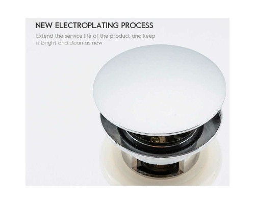 Донный клапан Frap F69 click-clack Хром