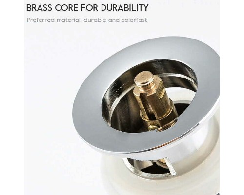 Донный клапан Frap F69 click-clack Хром