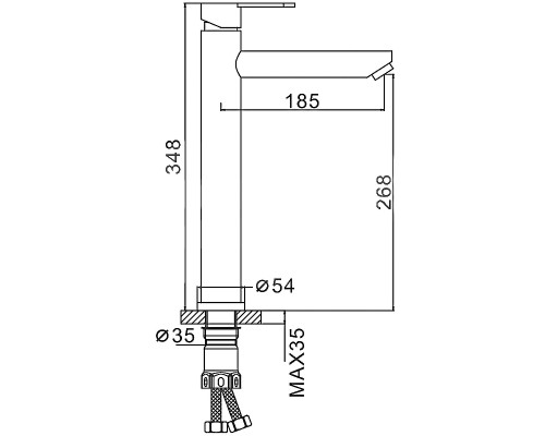 Смеситель для раковины Frap H801 F10801-2 Сатин