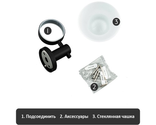 Мыльница Frap F302 Черная матовая