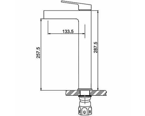 Смеситель для раковины Gappo G99-30 G1099-32 Сатин