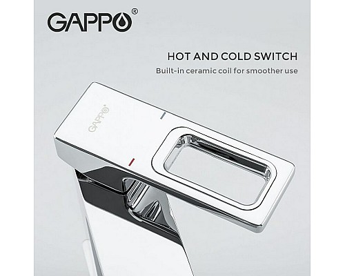 Смеситель для раковины Gappo G18 G1018-1 Хром
