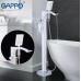 Смеситель для ванны Gappo G07 Белый Хром