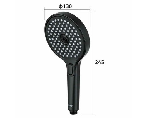 Ручной душ Gappo G004 Черный матовый