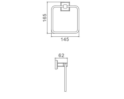 Кольцо для полотенец Gappo G38 Хром