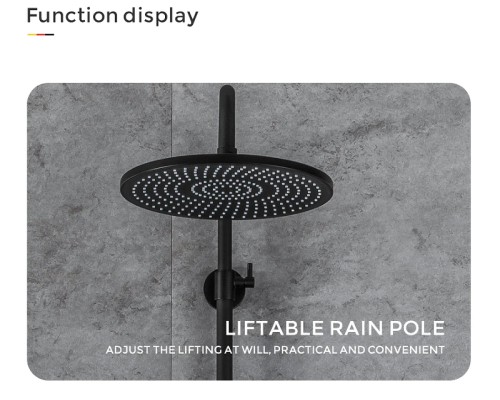 Душевая система Gappo G2495-5 Черная матовая