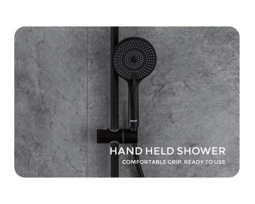 Душевая система Gappo G2495-5 Черная матовая