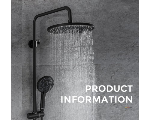 Душевая система Gappo G2495-5 Черная матовая