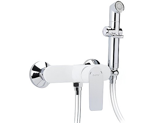 Гигиенический душ со смесителем Gappo G48 G2048-8 Белый Хром