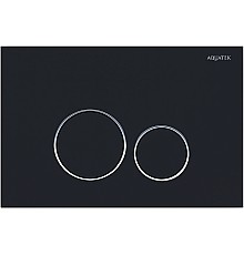 Клавиша смыва Aquatek KDI-0000020 Черная матовая