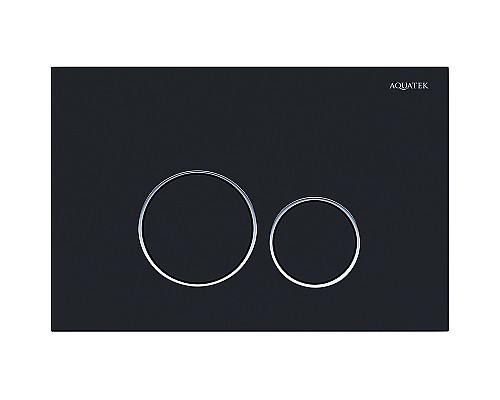 Клавиша смыва Aquatek KDI-0000020 Черная матовая