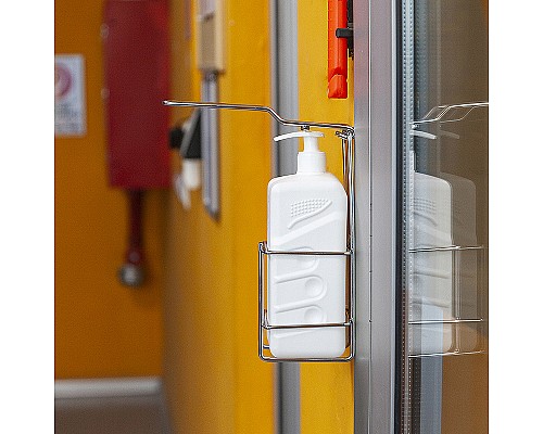 Дозатор дезинфицирующего средства Tekno-tel EG301 Хром Белый