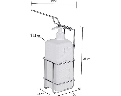 Дозатор дезинфицирующего средства Tekno-tel EG301 Хром Белый