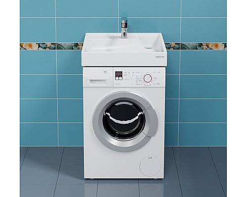 Раковина СанТа Юпитер 60 900130 на стиральную машину Белая