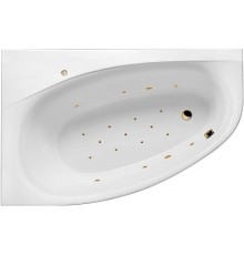 Акриловая ванна Excellent Kameleon 170x110 L Relax Золото с гидромассажем