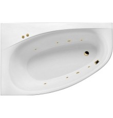 Акриловая ванна Excellent Kameleon 170x110 L Soft Золото с гидромассажем