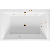 Акриловая ванна Excellent Crown Lux 190x120 с гидромассажем