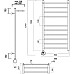 Электрический полотенцесушитель Domoterm Медея сп П10 500x1000 EL с полкой Хром