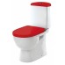 Унитаз Sanita Luxe Best Luxe SL DM Red WC.CC/Best/2-DM/RED.G/S1 Белый/ с бачком и красным сиденьем Микролифт