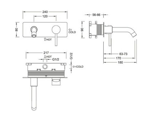 Смеситель для раковины Timo Saona 2371/18SM Черное золото