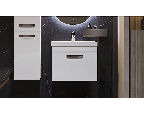 Тумба под раковину Velvex Estea 60 tp.EST.MOD.60.1Y подвесная Белая матовая