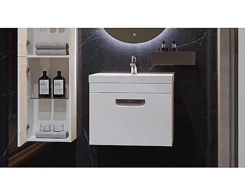 Тумба под раковину Velvex Estea 60 tp.EST.MOD.60.1Y подвесная Белая матовая