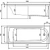 Акриловая ванна Timo Mika 150x70 MIKA1570 без гидромассажа