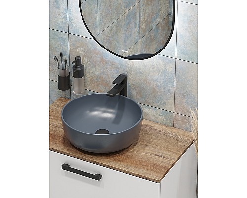 Зеркало Cersanit Eclipse 50 64151 с подсветкой Черное с датчиком движения