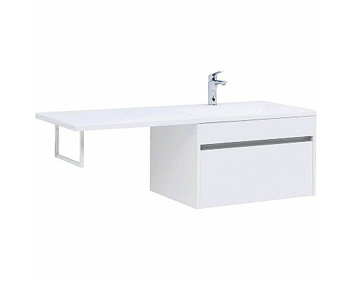 Тумба с раковиной Aquanet Токио 130 R 239218 подвесная Белая