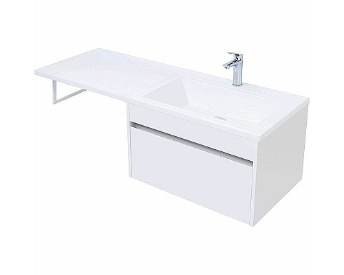 Тумба с раковиной Aquanet Токио 130 R 239218 подвесная Белая