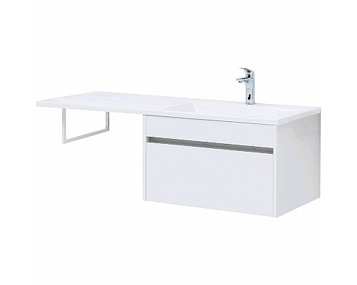 Тумба с раковиной Aquanet Токио 130 R 239218 подвесная Белая