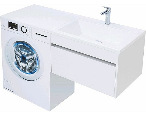 Тумба с раковиной Aquanet Токио 130 R 239218 подвесная Белая