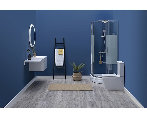 Тумба с раковиной Aquanet Токио 130 R 239218 подвесная Белая