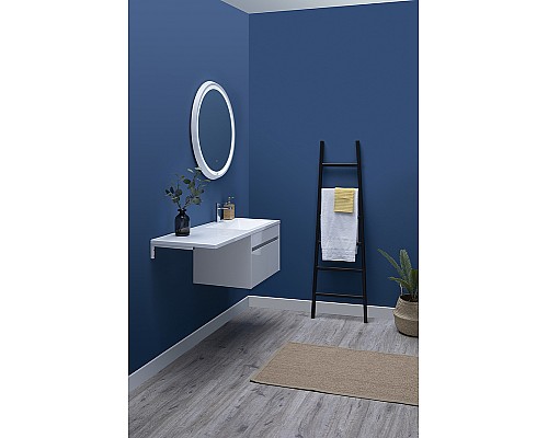 Тумба с раковиной Aquanet Токио 130 R 239218 подвесная Белая