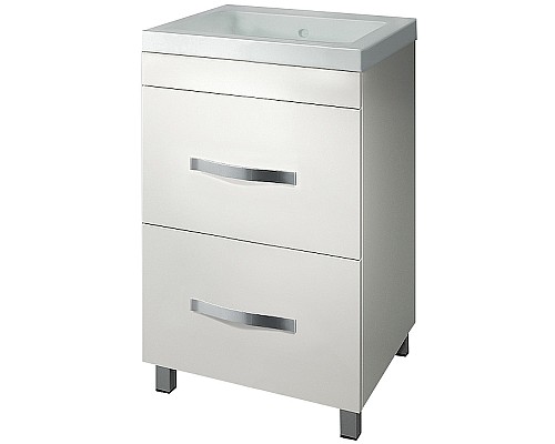 Тумба с раковиной Какса-А Квадро 50 004134 Белая