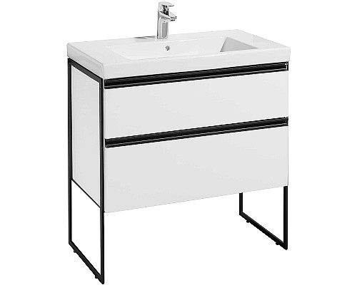 Тумба под раковину Roca Domi 80 A857459806 подвесная Белый глянец