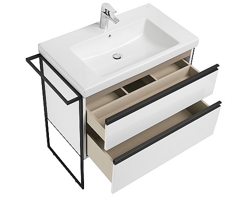 Тумба под раковину Roca Domi 80 A857459806 подвесная Белый глянец