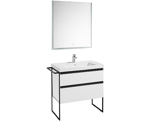 Тумба под раковину Roca Domi 80 A857459806 подвесная Белый глянец