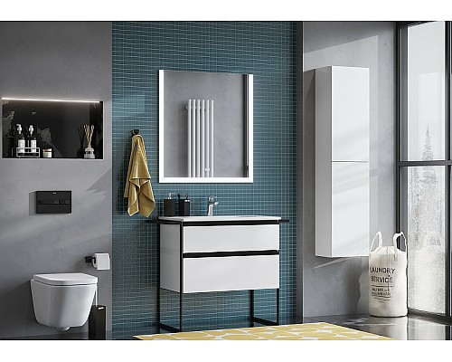 Тумба под раковину Roca Domi 80 A857459806 подвесная Белый глянец