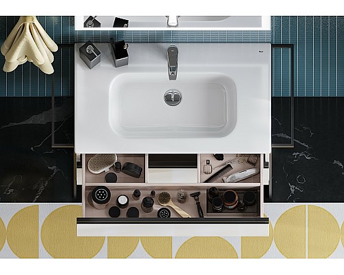 Тумба под раковину Roca Domi 80 A857459806 подвесная Белый глянец