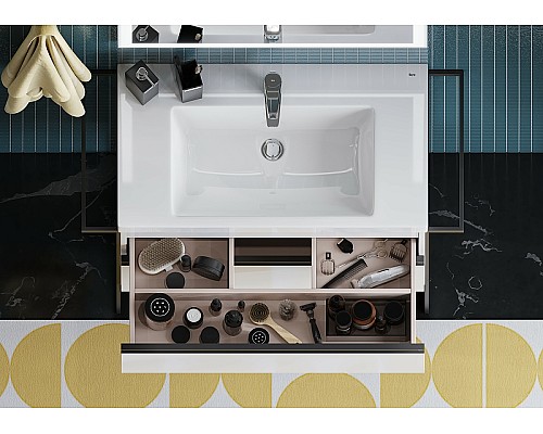 Тумба под раковину Roca Domi 80 A857459806 подвесная Белый глянец