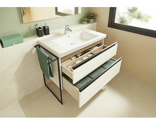 Тумба под раковину Roca Domi 80 A857459806 подвесная Белый глянец