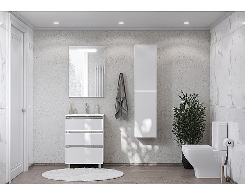 Шкаф пенал Roca The Gap 35 A857427806 подвесной Белый глянец