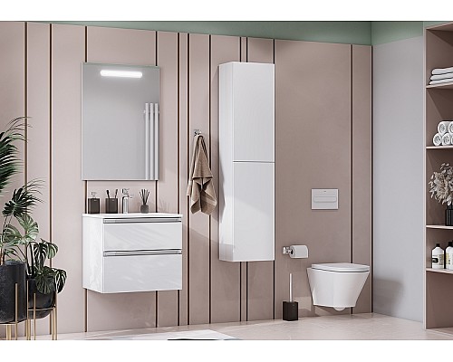 Шкаф пенал Roca The Gap 35 A857427806 подвесной Белый глянец