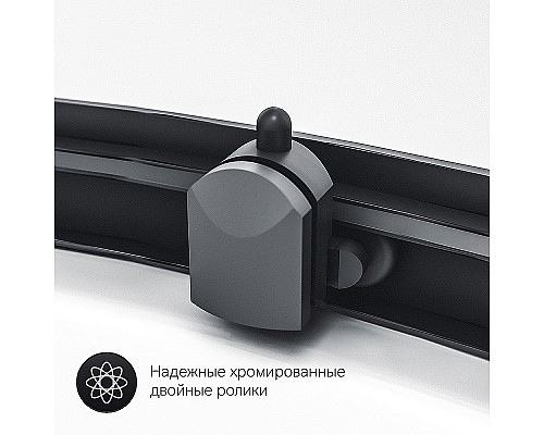 Душевой уголок AM.PM Gem 90х90 W90G-401A090BT профиль Черный матовый стекло прозрачное Душевой уголок AM.PM Gem 90х90 W90G-401A090BT профиль Черный матовый стекло прозрачное
