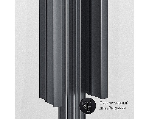 Душевой уголок AM.PM Gem 90х90 W90G-401A090BT профиль Черный матовый стекло прозрачное Душевой уголок AM.PM Gem 90х90 W90G-401A090BT профиль Черный матовый стекло прозрачное