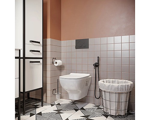 Ершик для унитаза DIWO Смоленск ПК14787 Черный муар