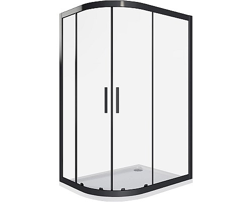 Душевой уголок Good Door Cofe R-120-C-B 120x80 КФ00004 профиль Черный стекло прозрачное